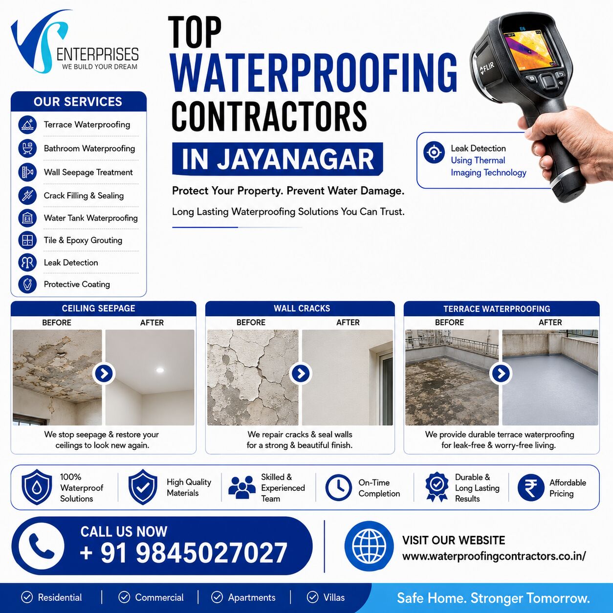 Bangalore, Construction, Top Waterproofing Contractors In Jayanagar