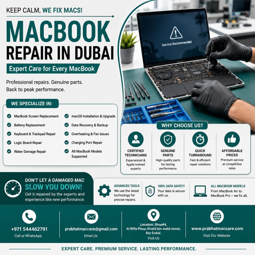 Bur Dubai, Appliance Repair, MacBook Repair In Dubai By Certified Apple Technicians