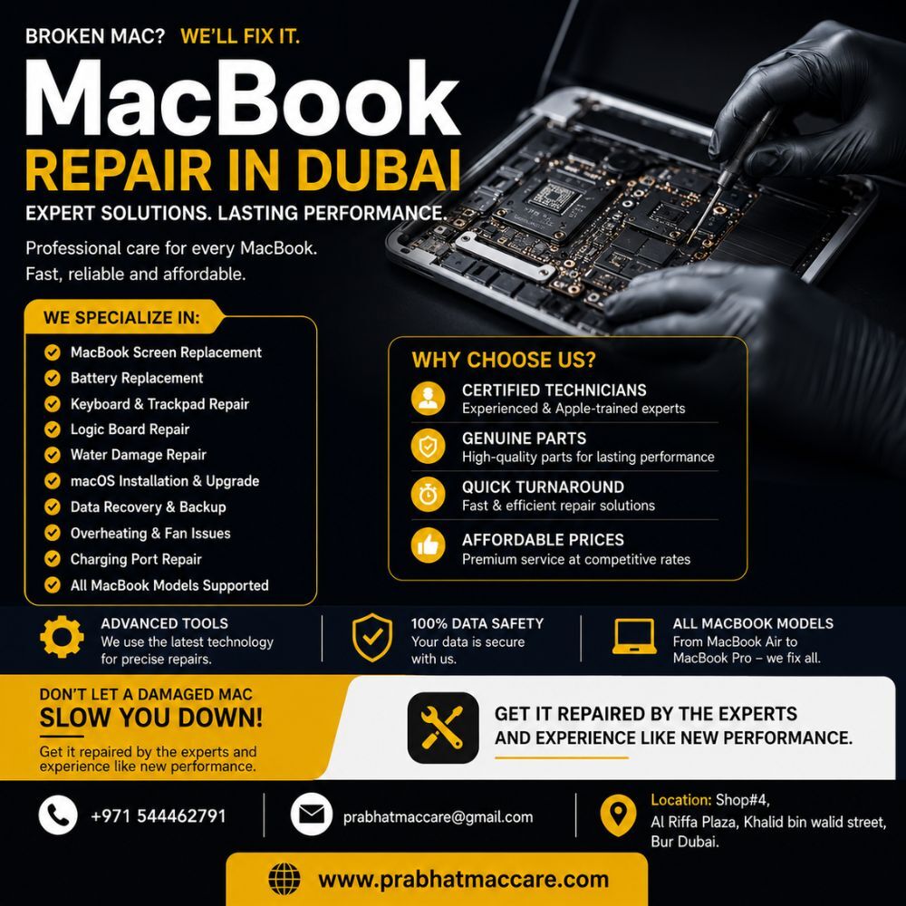 Bur Dubai, Appliance Repair, MacBook Repair In Dubai By Certified Apple Technicians