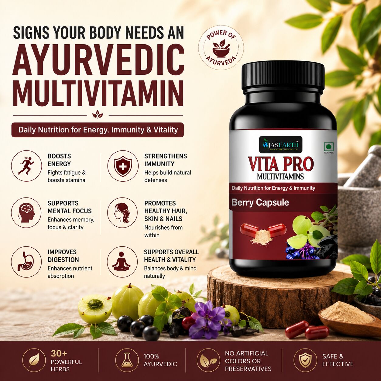 Indore, Health & Beauty Items, INR 1169,  Signs Your Body Needs An Ayurvedic Multivitamin Every Day