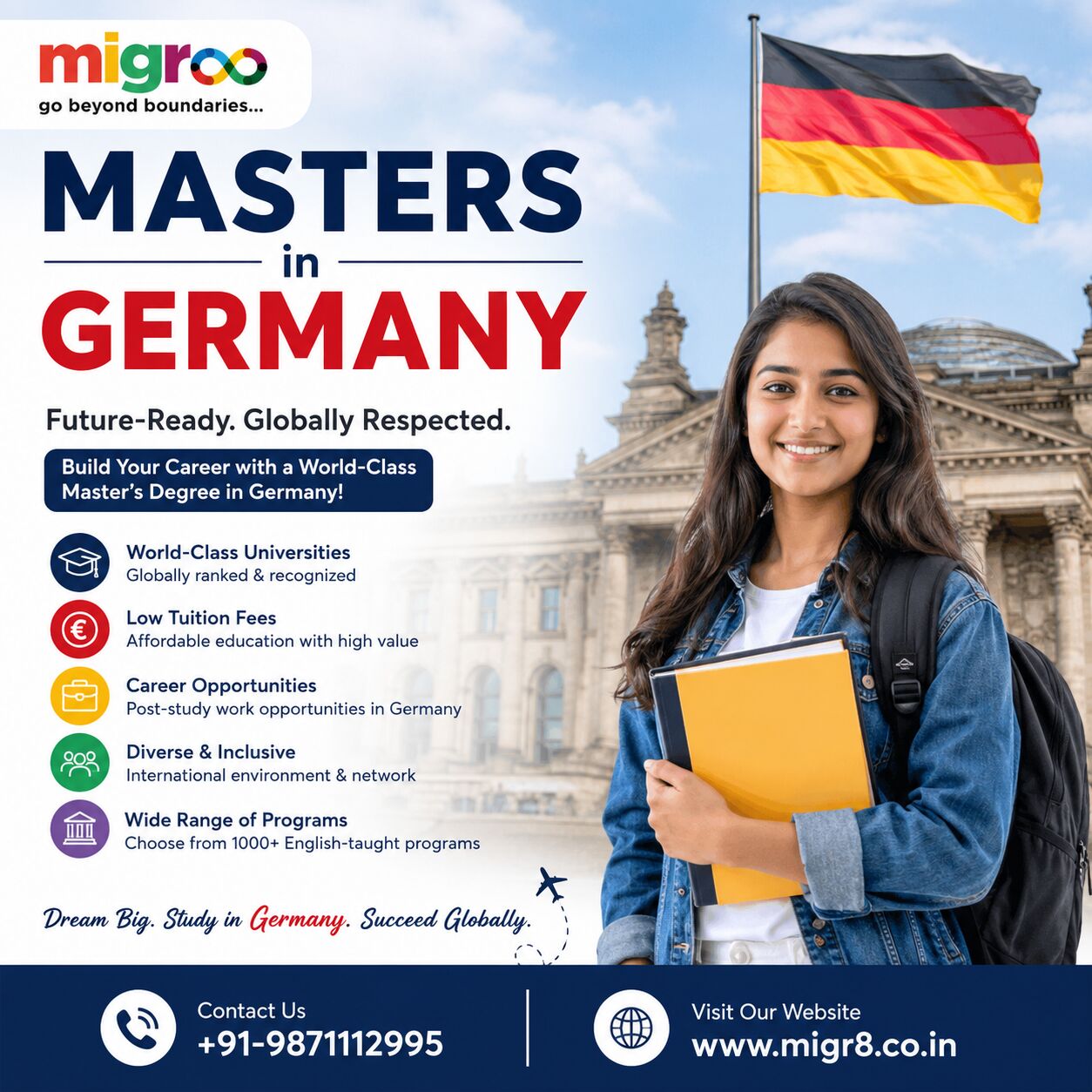 New Delhi, Free Items, Master In Germany