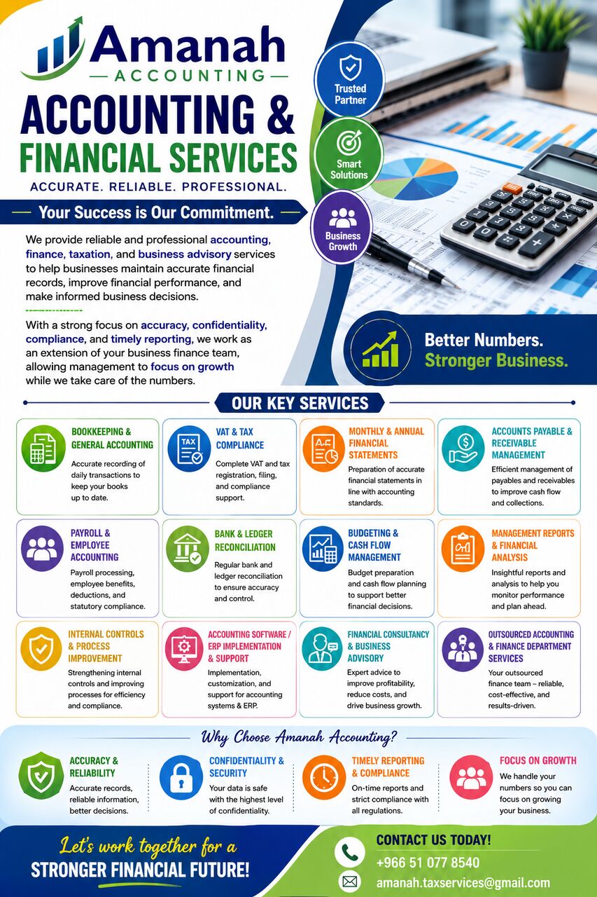 Al Aziziyah, Accounting, Accounting Services