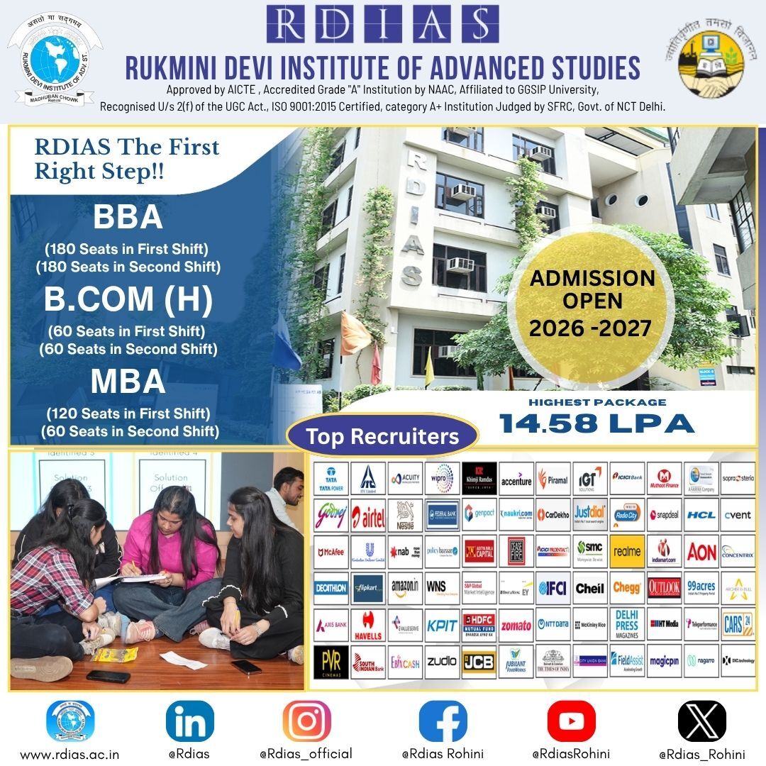 Rohini, Education, Top MBA Colleges Affiliated To IP University In North-West Delhi (2026 Guide)