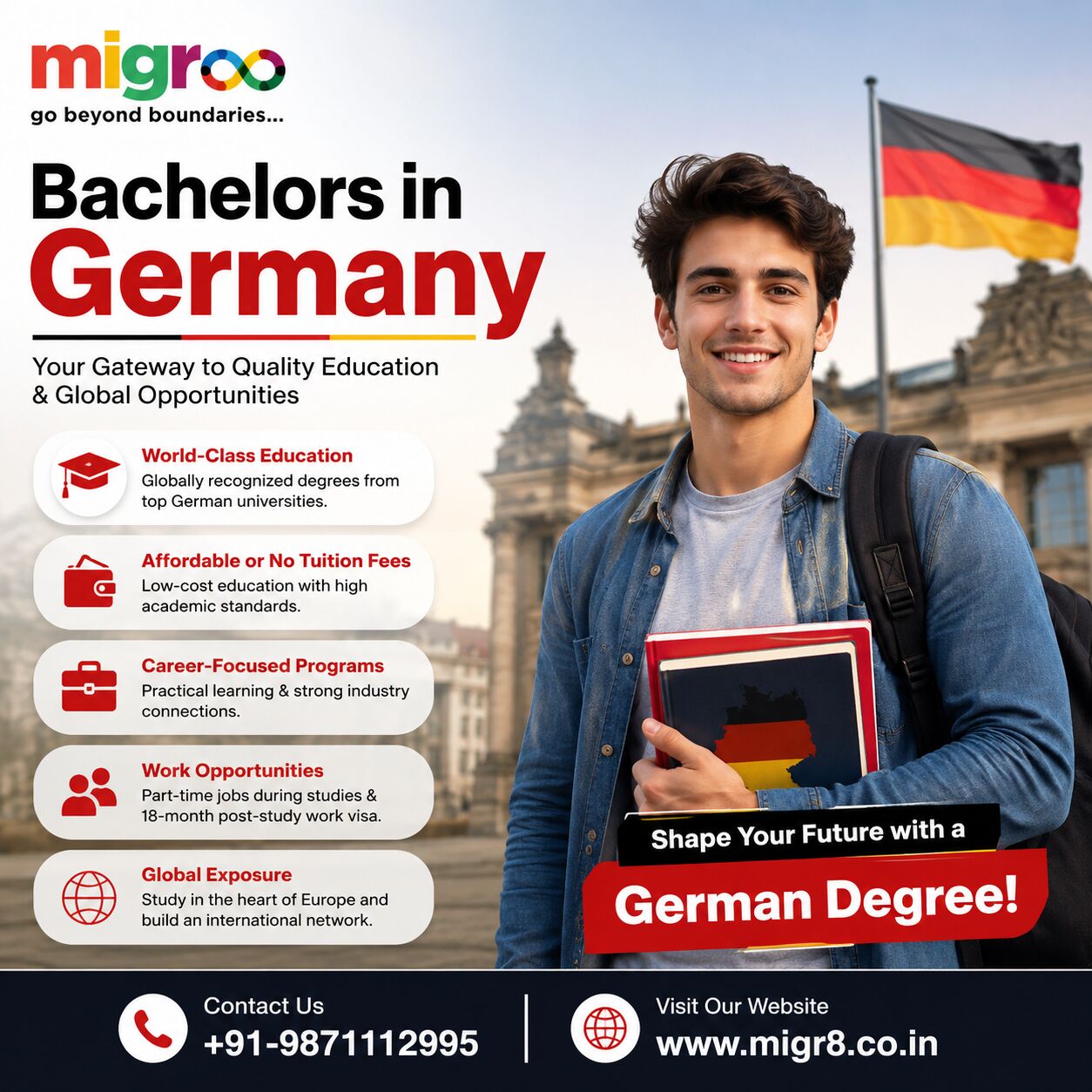 New Delhi, Free Items, Bachelors In Germany