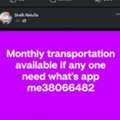 Monthly Transportation Available