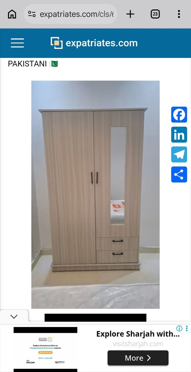 Al Yarmouk, Furniture, SAR 11,  New Bedroom Set Pakistani 🇵🇰