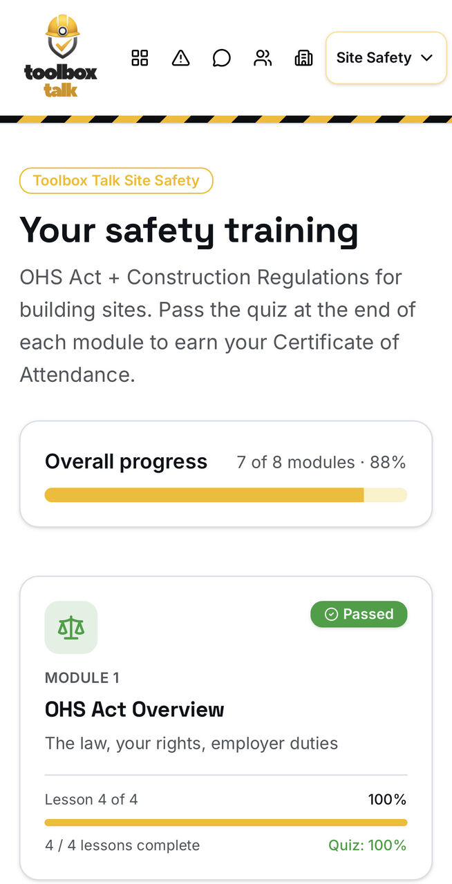 Cape Town, Business, Toolbox Talk Digital Safety Training