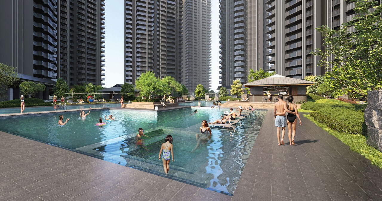 Gurgaon, Real Estate For Sale, INR 59100000,  3 BR,  2585 Sq. Feet,  Krisumi Waterside Residences &mdash; Where Japanese Precision Meets An Indian Skyline