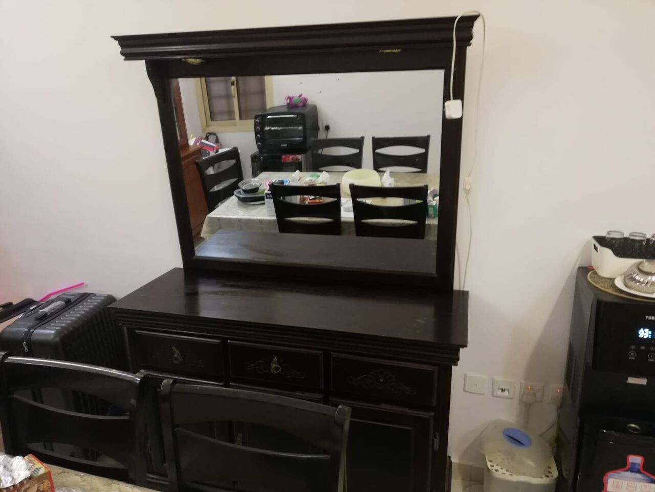 Al Yarmouk, Furniture, SAR 200,  Wooden Sideboard With Mirror - For Sale