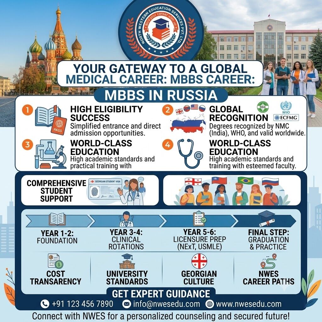Mumbai, Counseling, 🩺 Trade The Stress For The White Coat: MBBS In Russia! 🚀✨