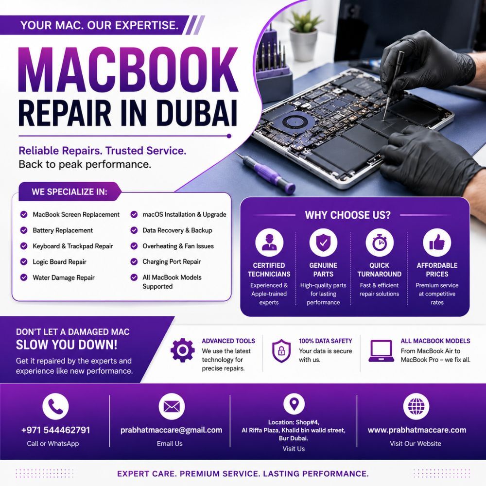 Dubai, Computer, MacBook Repair In Dubai With Free Pickup And Drop
