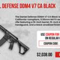 USD 2038,  Save $500 On Daniel Defense DDM4V7 California Compliant