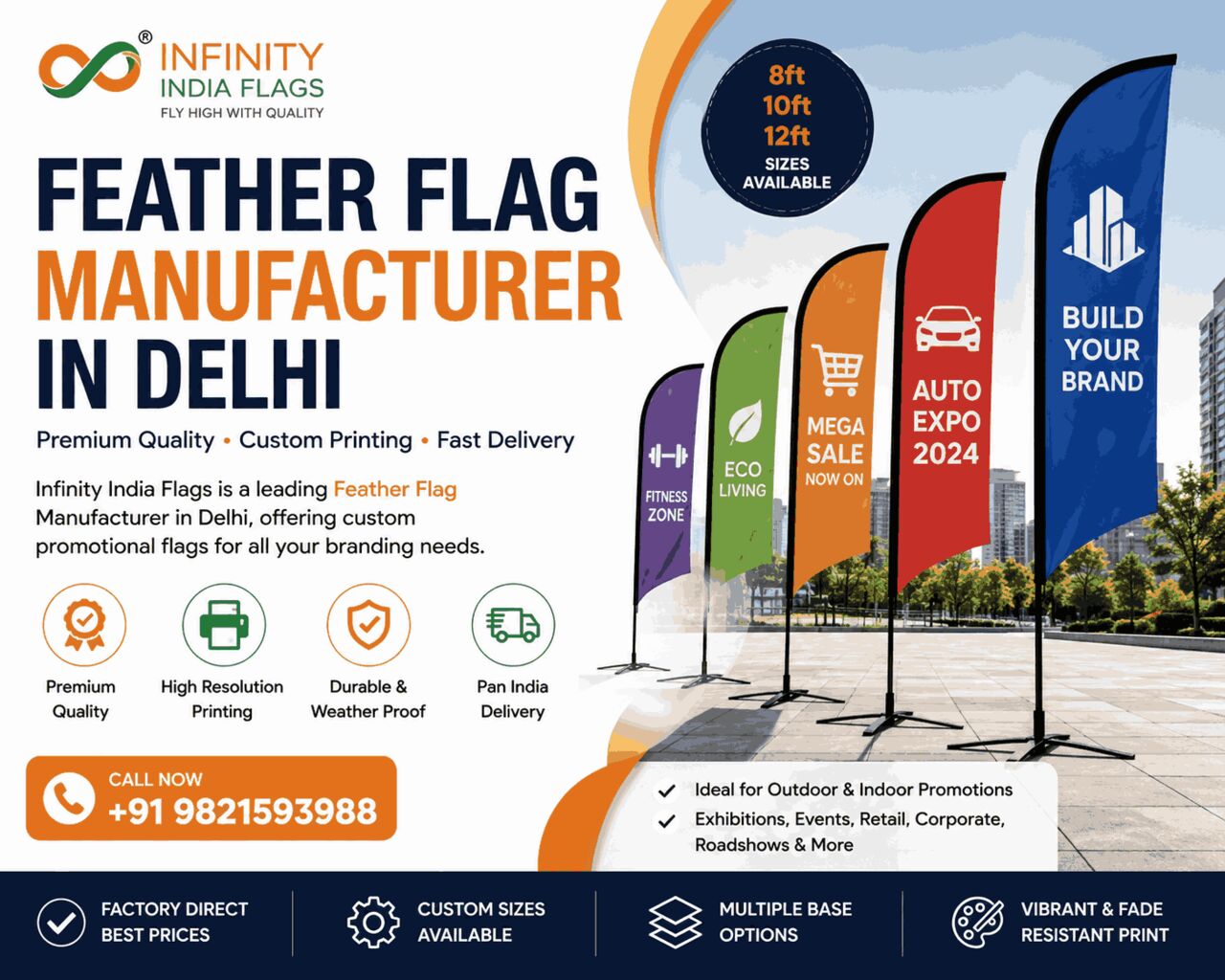 Rohini, Clothing & Accessories, INR 2000,  Feather Banner Manufacturer In Delhi