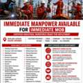 EXPERIENCED MANPOWER AVAILABLE