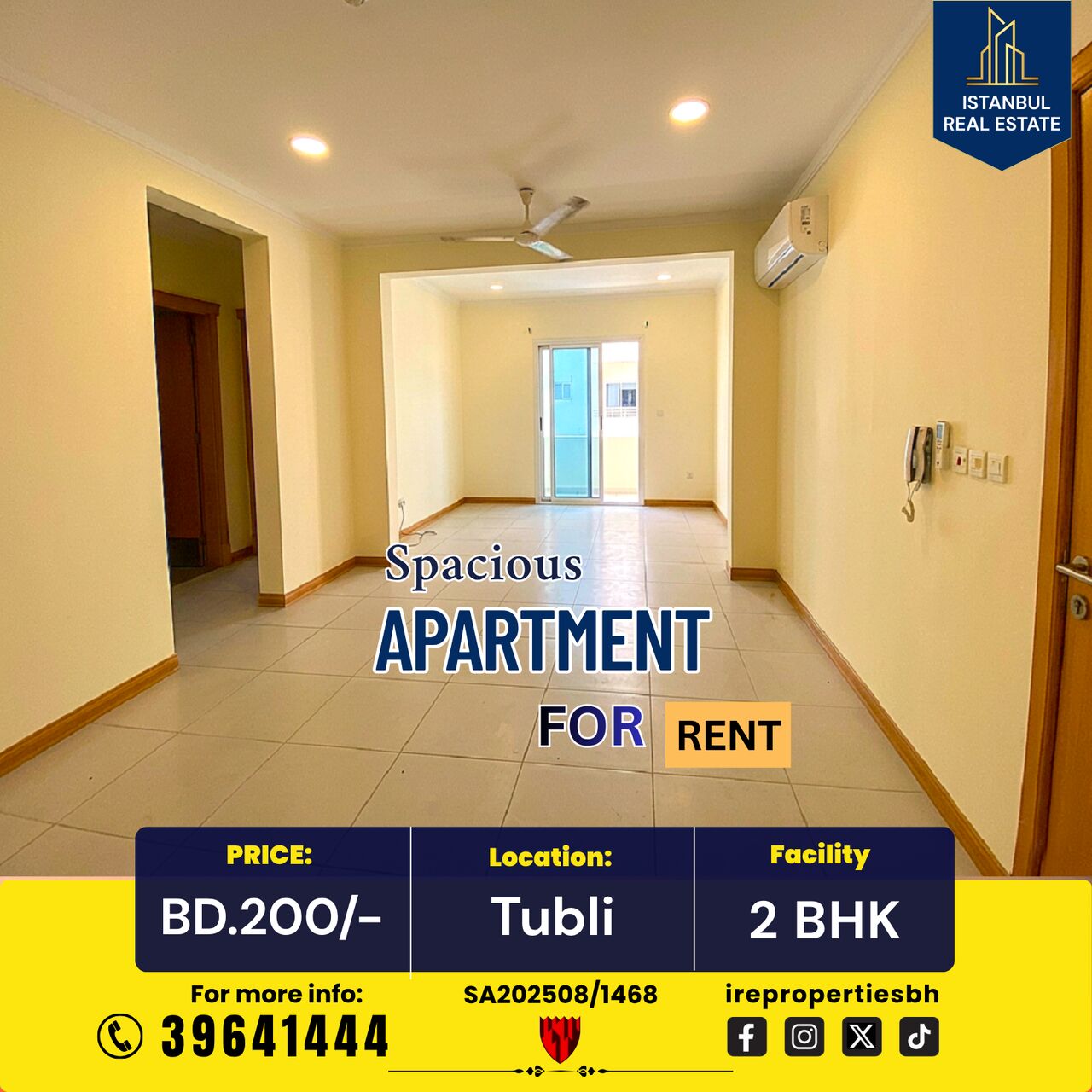 Tubli, Apartments, Flats, Houses & Villas, BHD 200/month,  115 Sq. Meter,  2 BHK Spacious Family Apartment For Rent In Tubli Rent BD.200/-