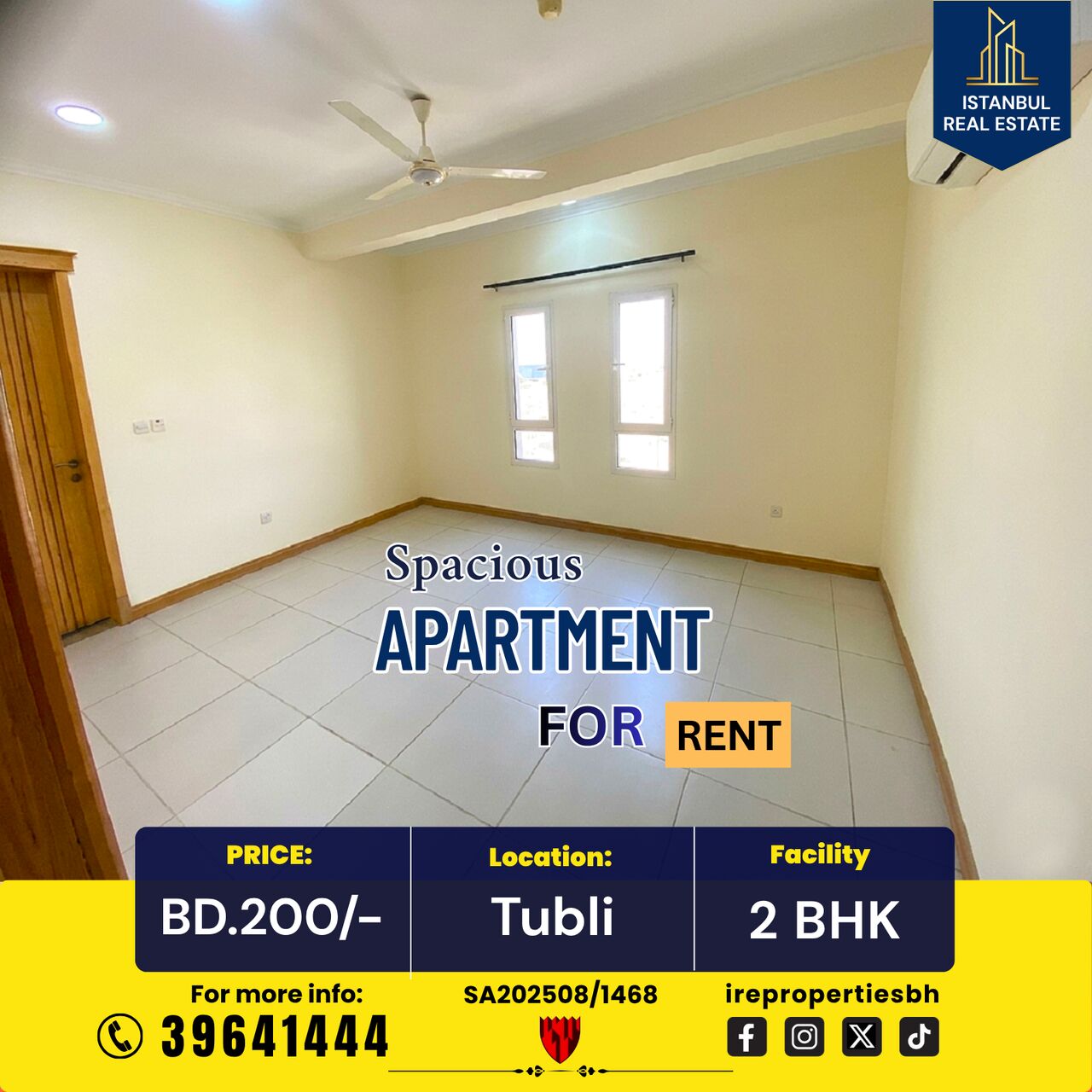 Tubli, Apartments, Flats, Houses & Villas, BHD 200/month,  115 Sq. Meter,  2 BHK Spacious Family Apartment For Rent In Tubli Rent BD.200/-