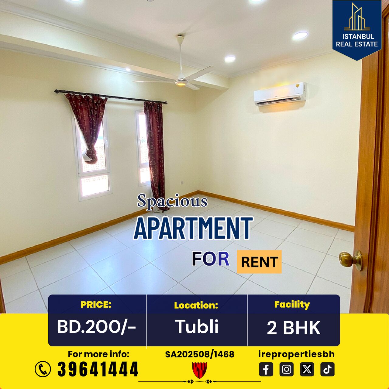 Tubli, Apartments, Flats, Houses & Villas, BHD 200/month,  115 Sq. Meter,  2 BHK Spacious Family Apartment For Rent In Tubli Rent BD.200/-