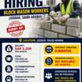 Urgent Hiring &ndash; Block Mason Workers (Jeddah, Saudi Arabia)