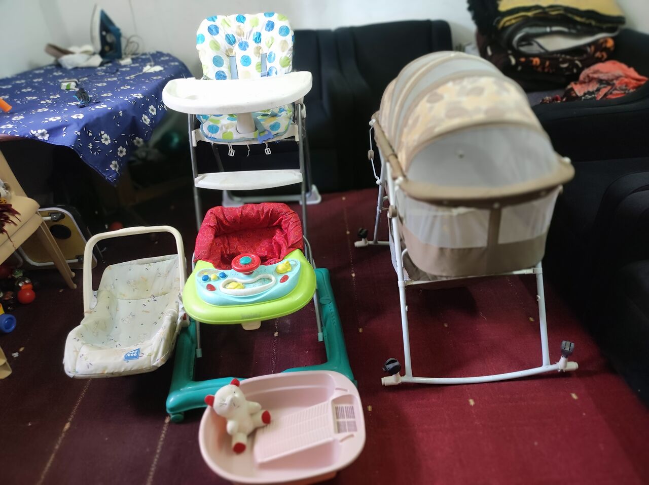 Riyadh, Baby & Kid Stuff, SAR 250,  All Items Baby Crib, Baby Swing, High Chair, Walker