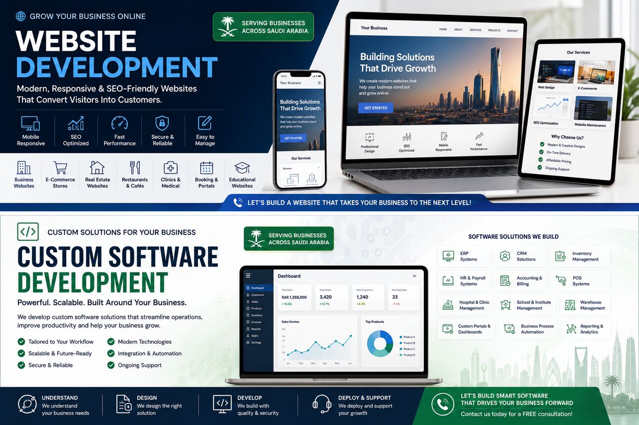 Riyadh, Software Development, Professional Website & Software Development Services