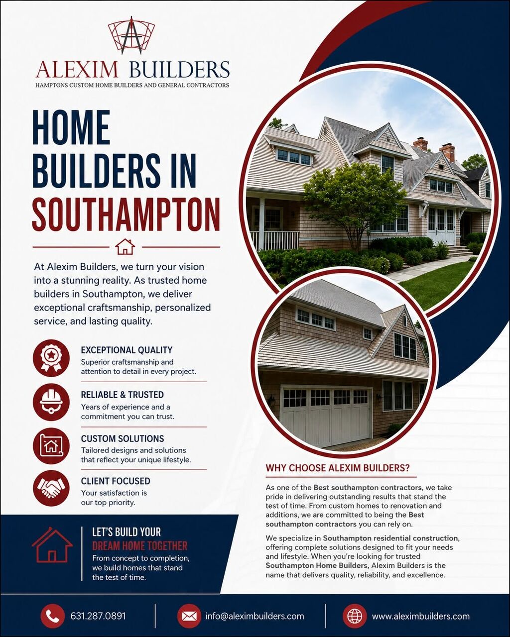 New York, Apartments, Flats, Houses & Villas, Hamptons Custom Builders - Alexim Builders