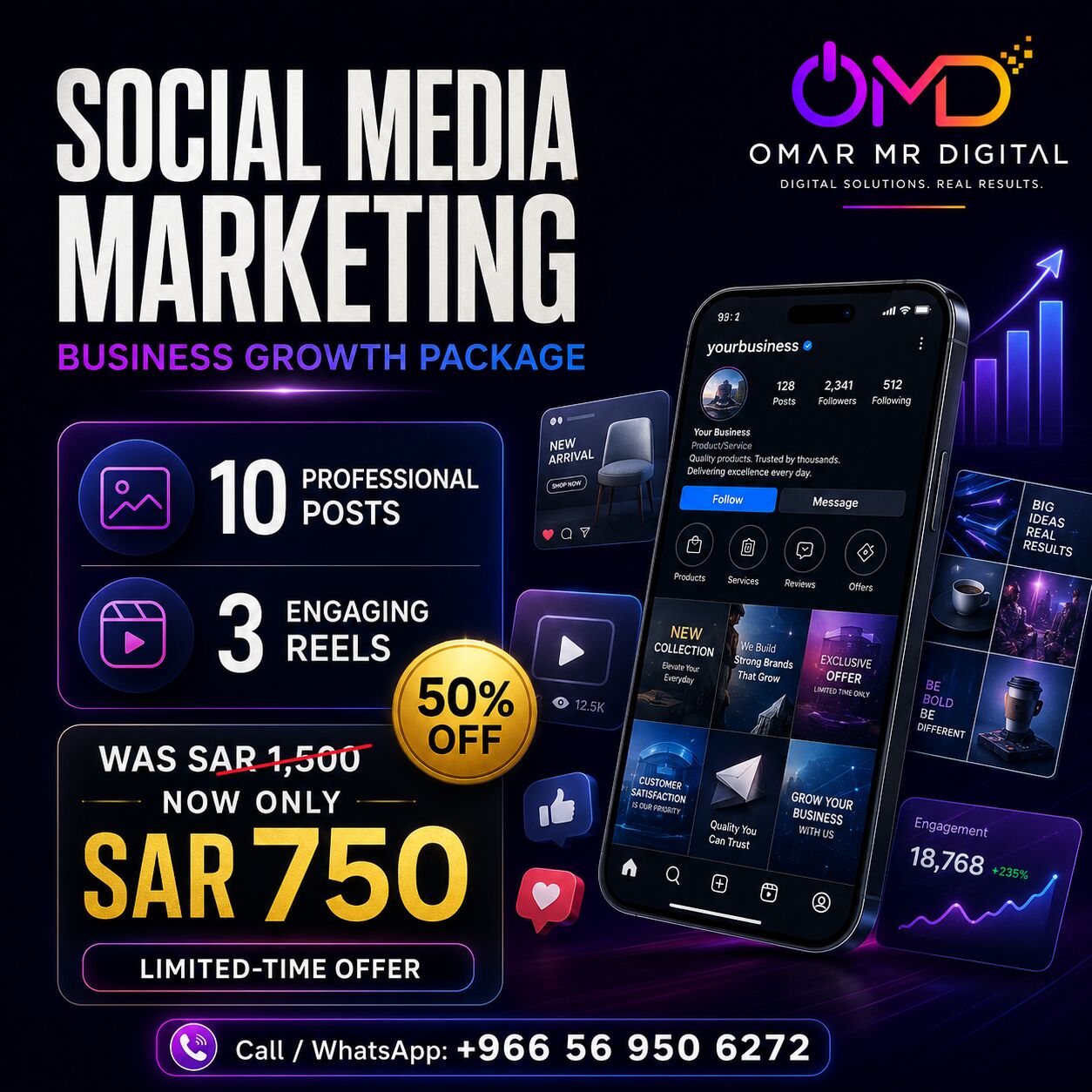 Riyadh, Marketing, 🚀 GROW YOUR BUSINESS ON SOCIAL MEDIA!