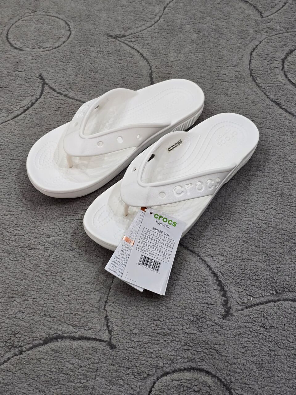 Jeddah, Household Items, SAR 120,  New Crocs Flip Flop Sleepers Size 39-40 With 6 Jibbitz Charms