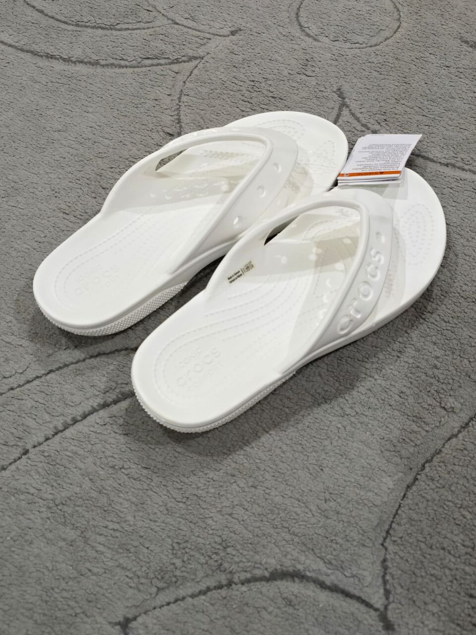 Jeddah, Household Items, SAR 120,  New Crocs Flip Flop Sleepers Size 39-40 With 6 Jibbitz Charms