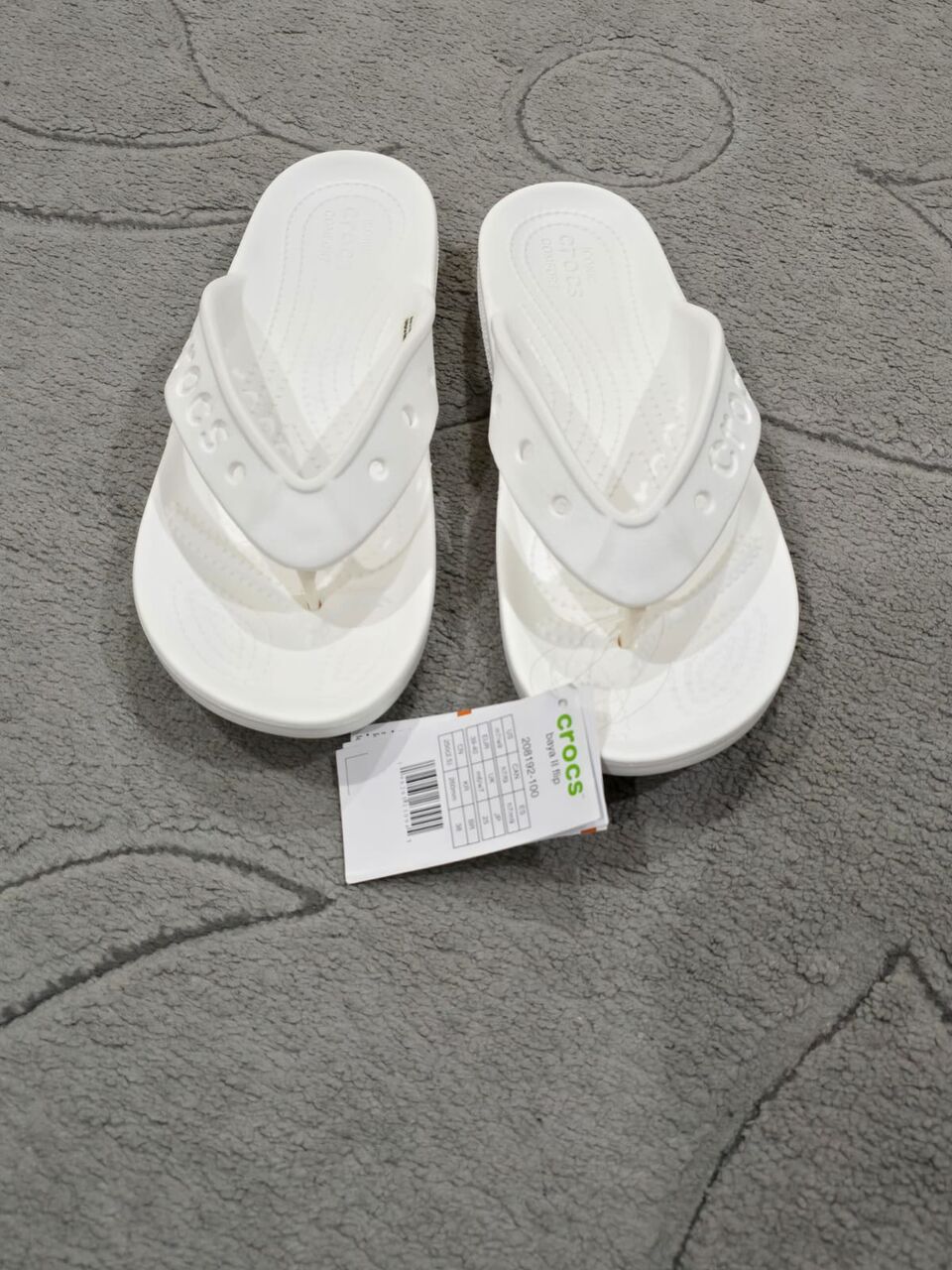 Jeddah, Household Items, SAR 120,  New Crocs Flip Flop Sleepers Size 39-40 With 6 Jibbitz Charms