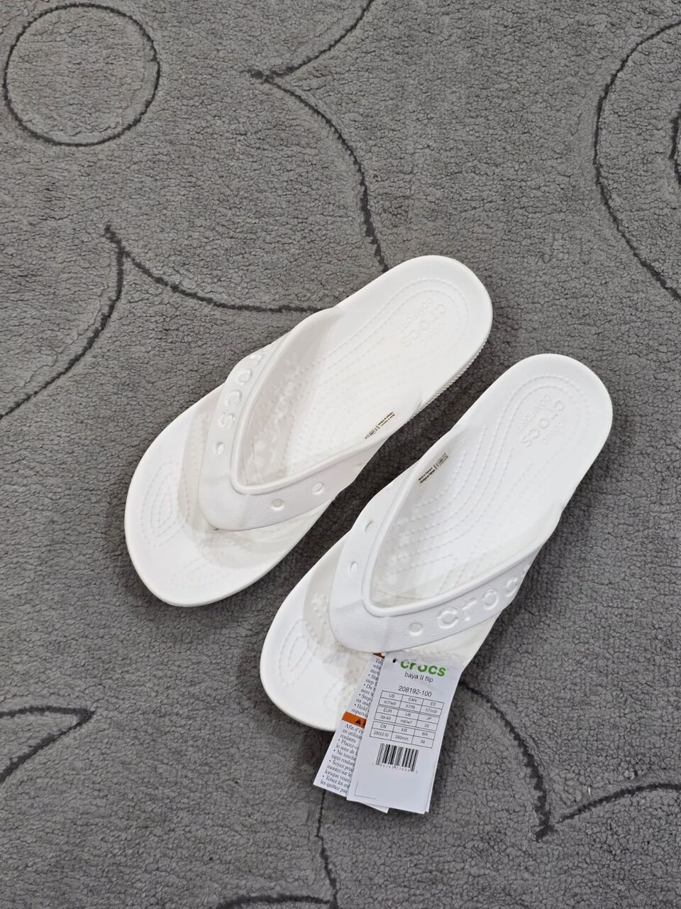 Jeddah, Household Items, SAR 120,  New Crocs Flip Flop Sleepers Size 39-40 With 6 Jibbitz Charms
