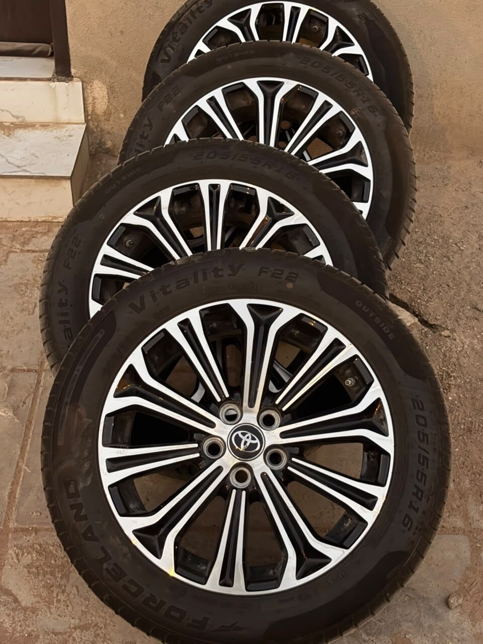 Riyadh, Auto Parts, SAR 1700,  Alloy Rims With Tires For Toyota Corolla
