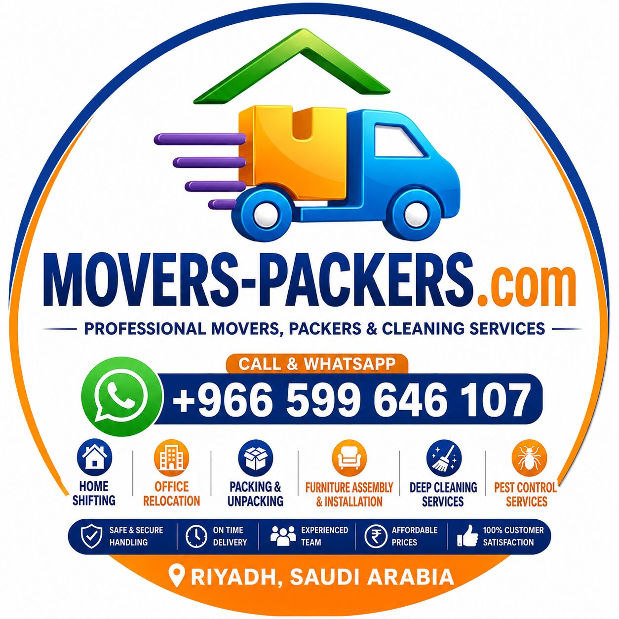 Riyadh, Labor/Moving, Riyadh,Movers,Packers,House & Office Shifting Servies Best Pest Control Spray 0599646107💝