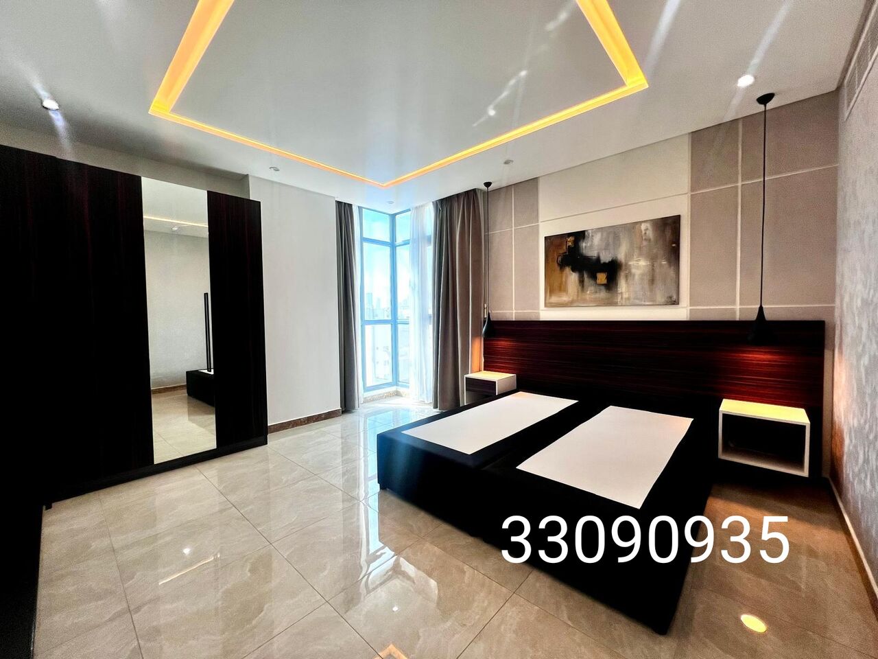 Busaiteen, Apartments, Flats, Houses & Villas, BHD 430/month,  Furnished,  2 BR,  Near King Hamad Hospital 2bhk+Maidroom Fully Furnished Apartment For Rent