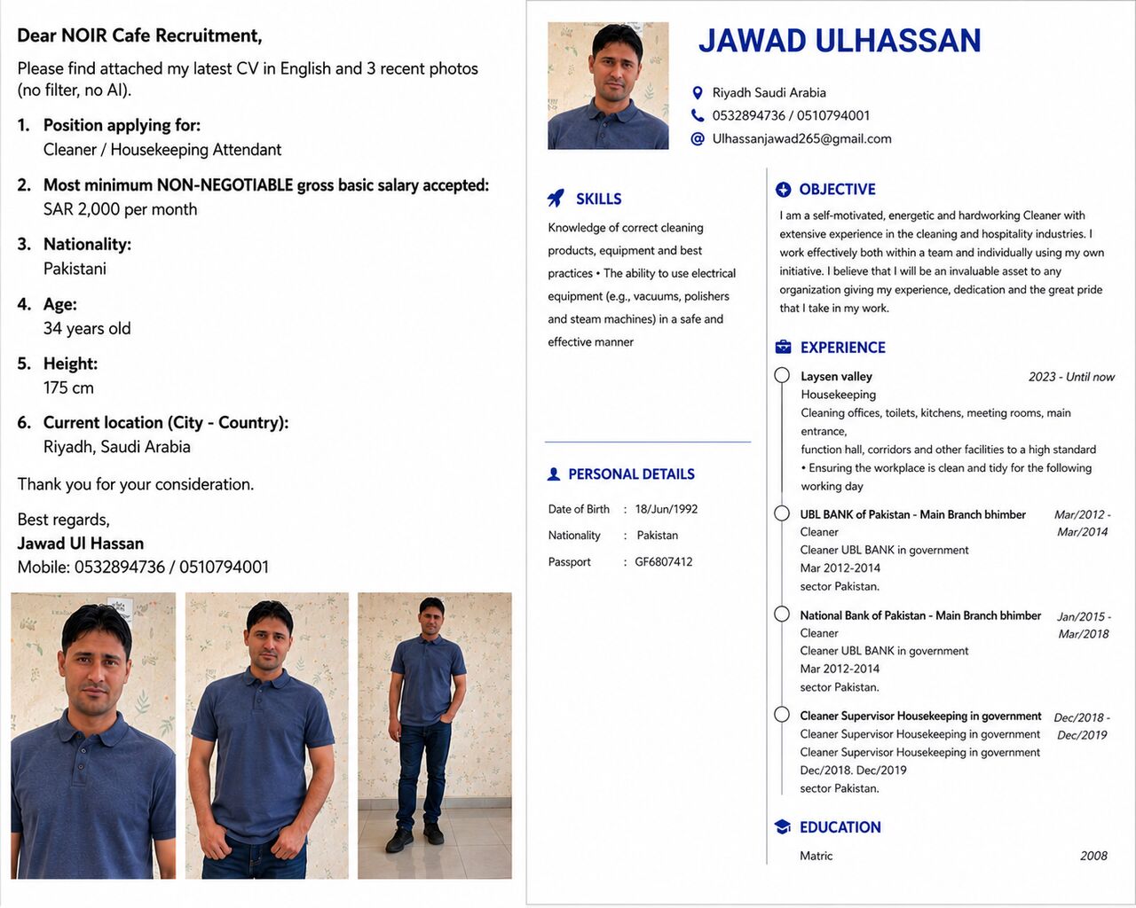 Riyadh, Job Seekers, Experienced Cleaner / Housekeeping Staff Available In Riyadh