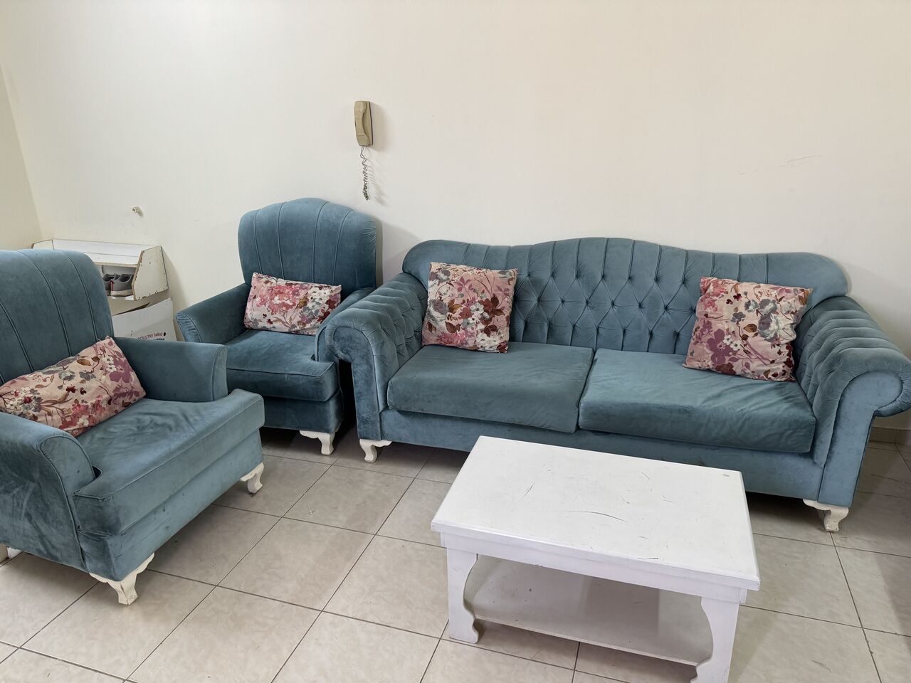 Yanbu, Furniture, SAR 450,  SOFA SET / TWO TABLES/ SMALL CARPET