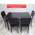 BHD 23,  ✅️ Dining Table With 4 Chairs For Sale In Good Condition With Delivery