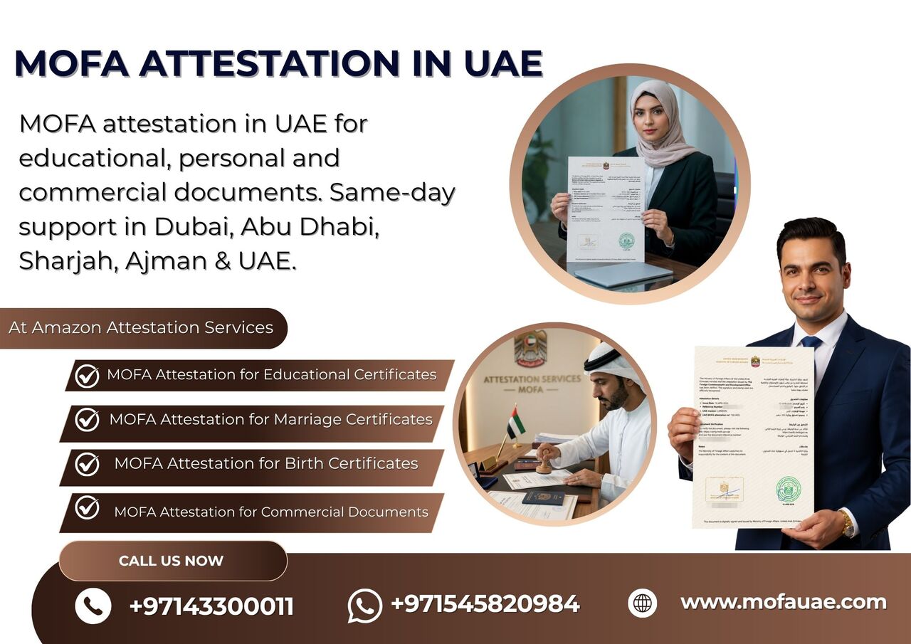 Dubai, Legal, Embassy, Consulate & MOFA Attestation Services In UAE
