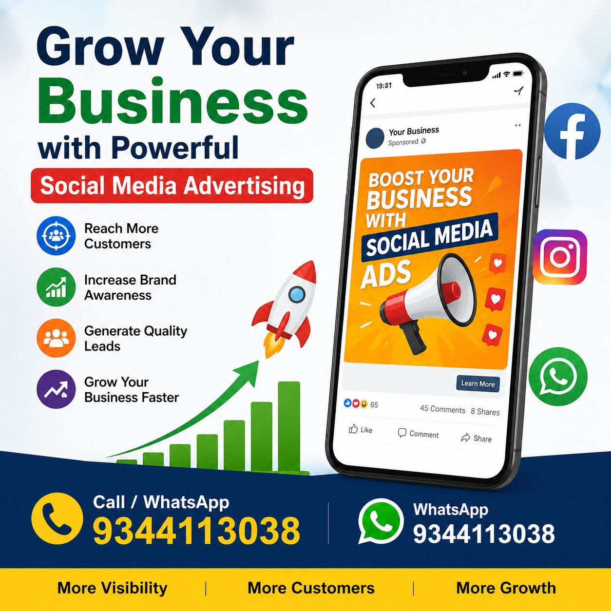 Madurai, Business, Grow Your Business With Powerful Social Media Advertising