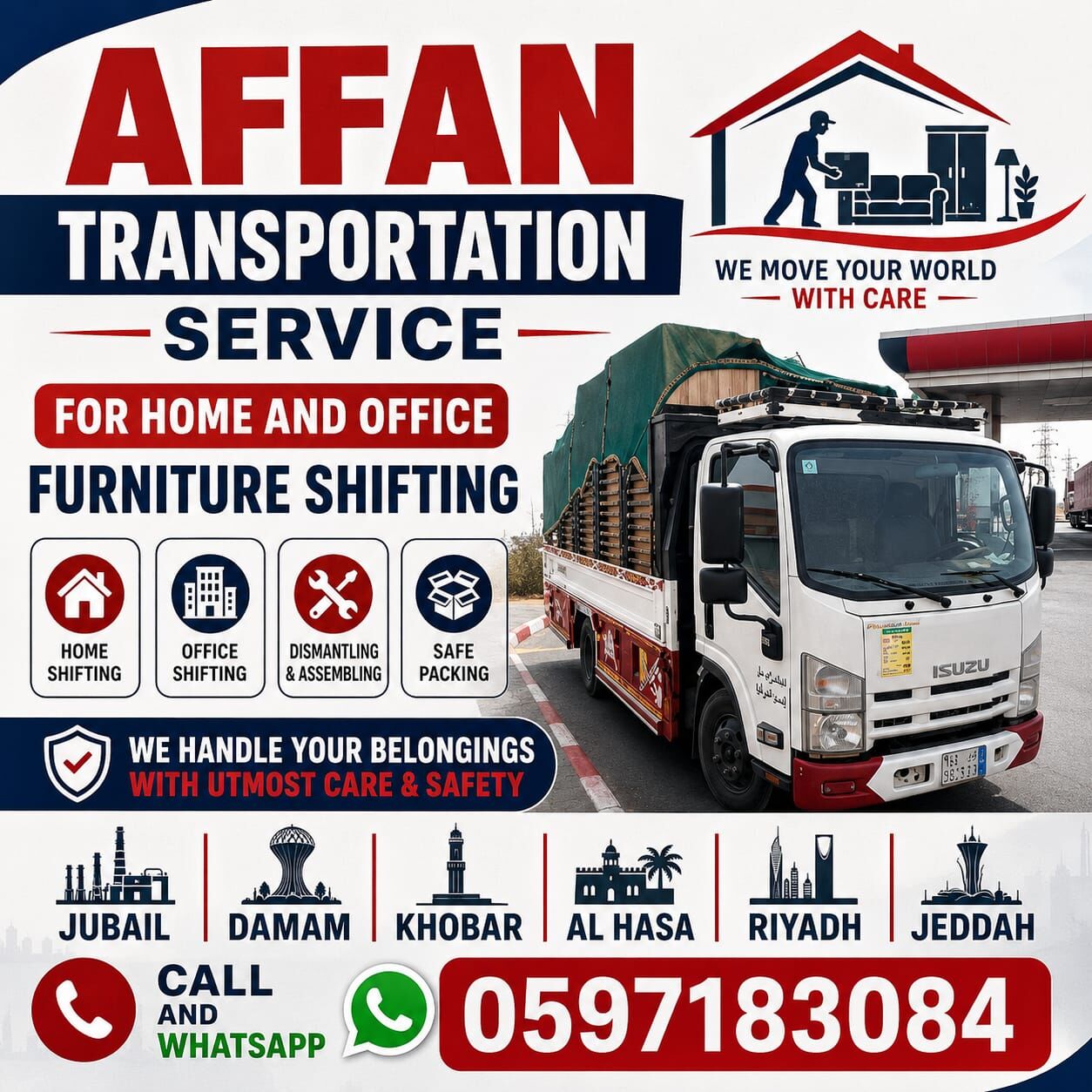 Riyadh, Labor/Moving, MOVERS PACKERS◇HOUSE SHIFTING◇PROFESSIONAL LABOR TEAM◇DYNA TRUCK FOR RENT  ?◇0538916034^