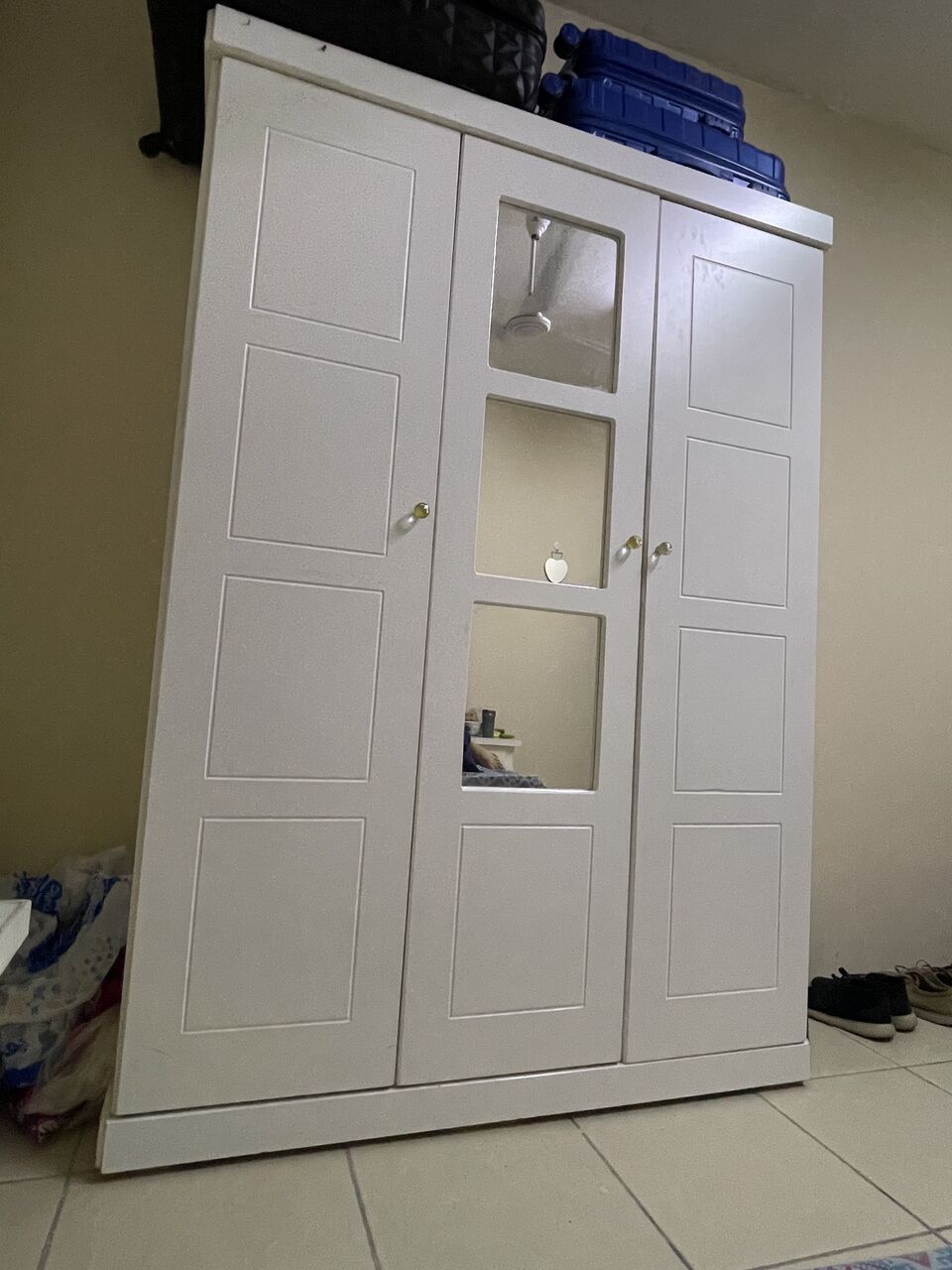 Khobar, Furniture, SAR 1100,  IKIA Queen Size Bed With Side Table ,one Three Door Cupboard & A Dressing Table
