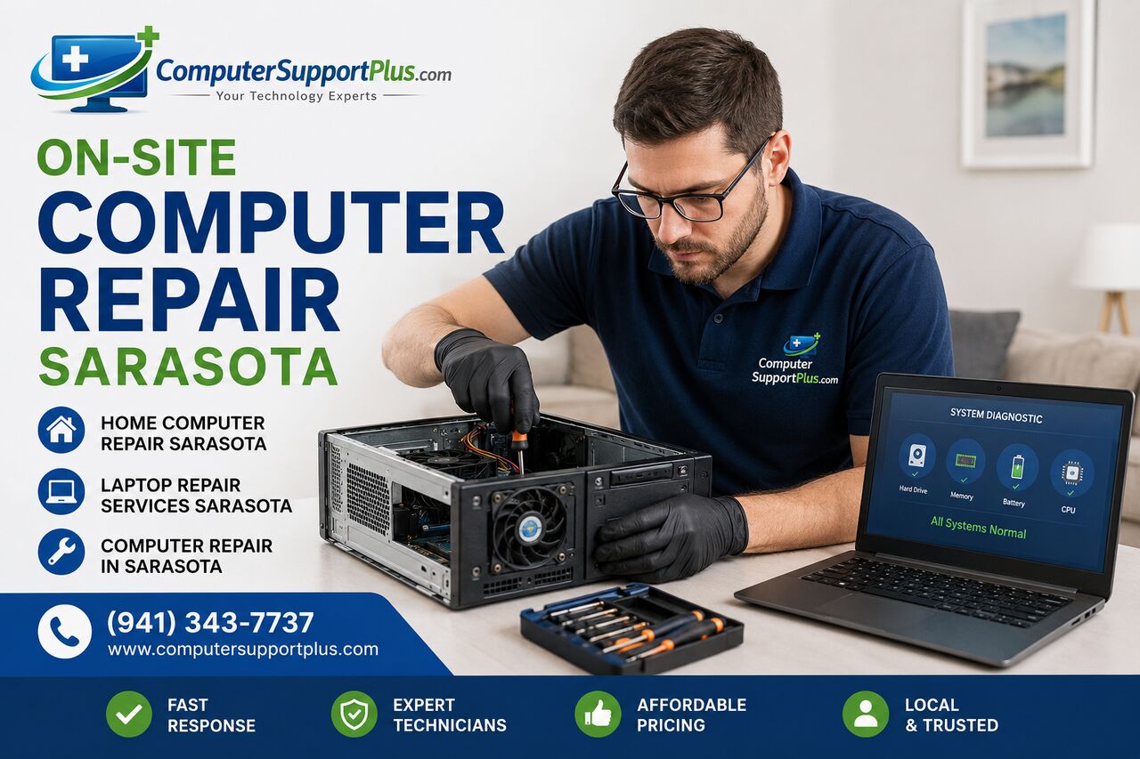 New York, Computer, On-site Computer And Laptop Repair In Sarasota