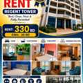 BHD 330/month,  Furnished,  2 BR,  Flat For Rent