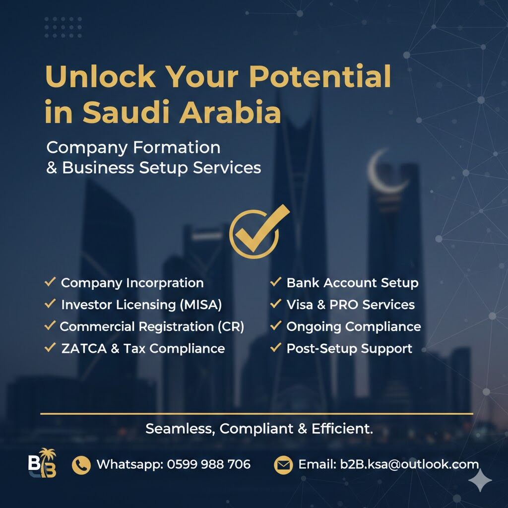 Dammam, Business, START Your Business In Saudi Arab With 100% OWNERSHIP✅Company Formation ALL TYPES✅.