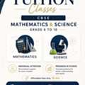 CBSE Tuition Classes &ndash; Grades 6 To 10