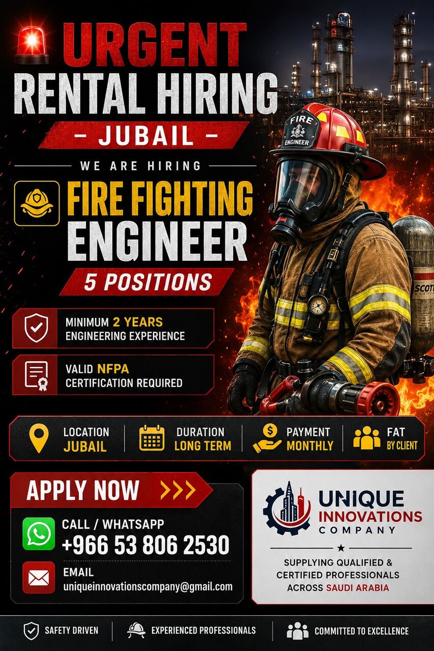 Jubail, Jobs, Urgent Rental Horing