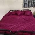 SAR 300,  2 SINGLE BEDS + MATTRESSES + COMPLETE BEDDING SET &ndash; LIKE NEW
