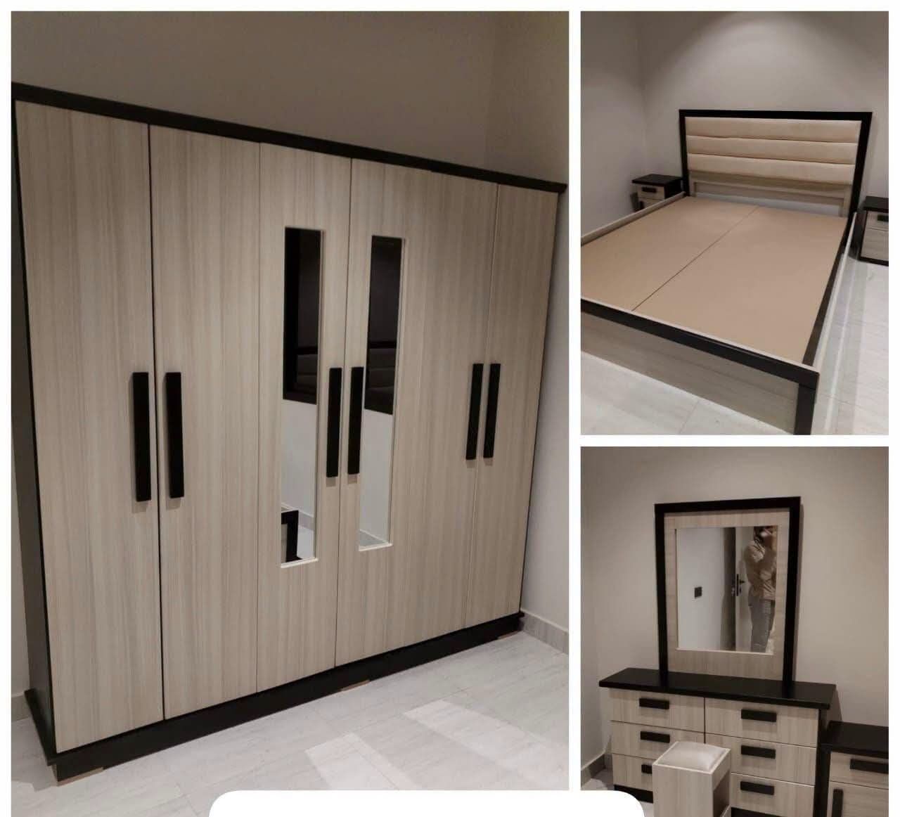 Riyadh, Household Items, SAR 1600,  LUXURY BEDROOM SET &ndash; AVAILABLE NOW  Complete Set Includes:  - Bed Frame - 2 Wardrobes - 2