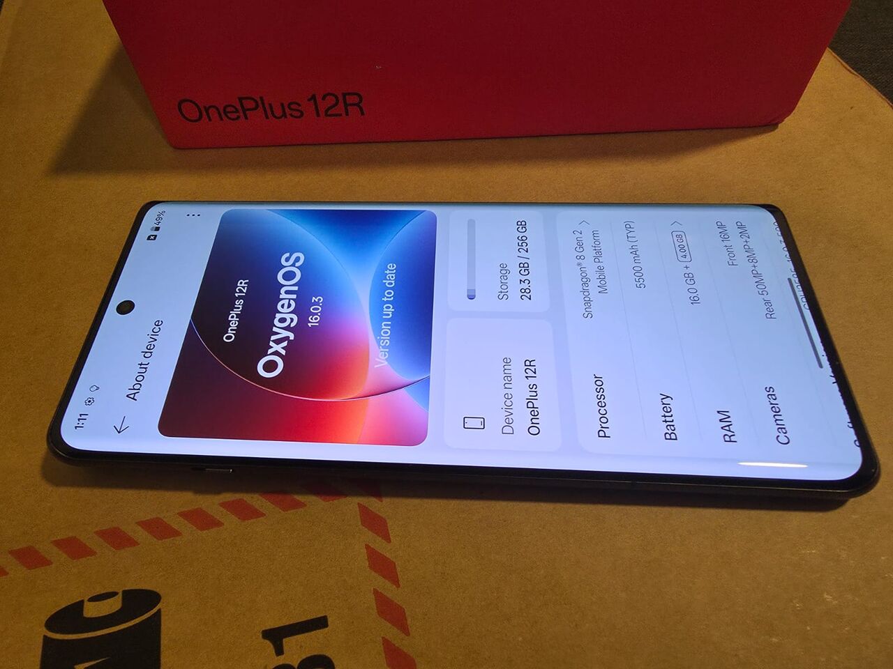 Al Sulaymaniyyah, Mobile Phones, SAR 1500,  OnePlus 12R (256GB / 16GB) Iron Gray