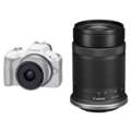 GBP 614,  Buy Canon EOS R50 White Mirrorless Camera Kit With Two RF Lenses UK