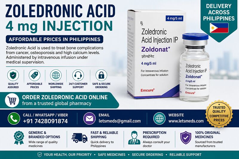 Cebu City, Health & Beauty Items, PHP 1,  Zoledronic Acid IV Injection Available Online IN Makati City